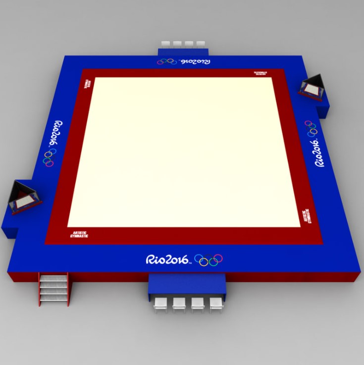 Artistic Gymnastic floor low poly by kr3atura 3DOcean